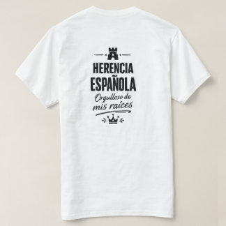 T-shirt Héritage Espagnol Mes Racines Porto Rico