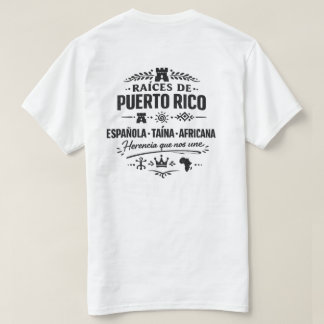 T-shirt Héritage Qui Nous Unit Racines de Porto Rico