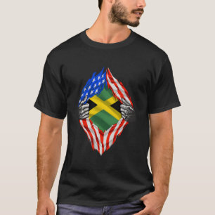 T-shirt Héritage Superjamaïcain Fière Jamaïque Racines Usa