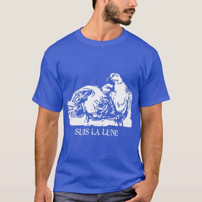 T-shirt Héritier vintage Suis La Lune (Devant)