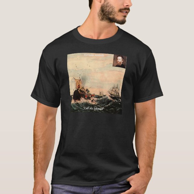 T-shirt Herman Melville Appelez-Moi Ishmael Citation (Devant)