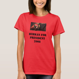 T-SHIRT HERMAN POUR PRESIDENT2008