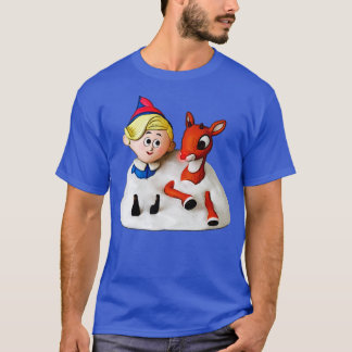 T-shirt Hermey et Rudolph dans la neige