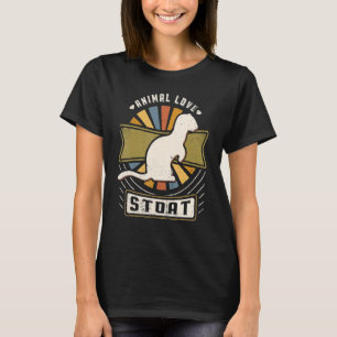 T-shirt Hermine Vintage Classique Rétro Animal