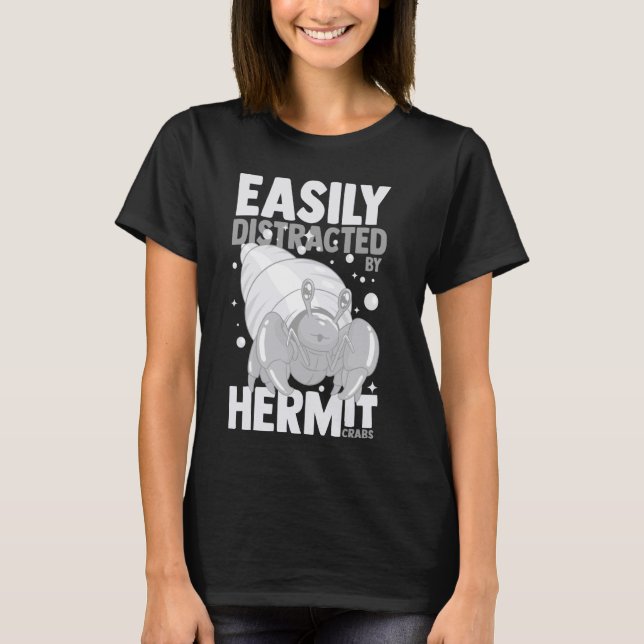 T-shirt Hermite Crabe Animaux amusants Mignonnes Animaux (Devant)