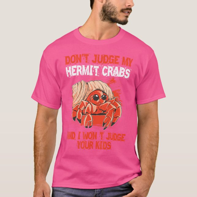 T-shirt Hermite Crabe Fournitures Coquilles Cage Cage Herm (Devant)