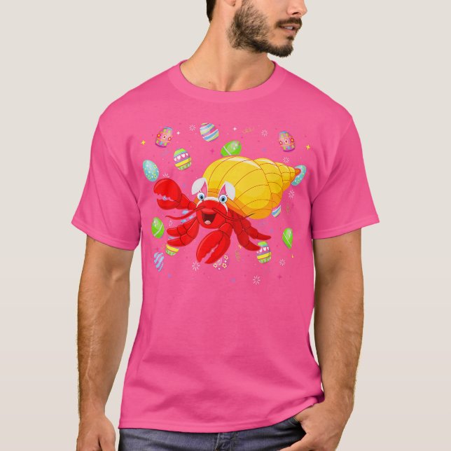 T-shirt Hermite Crabe OEuf de Pâques Drôle Hermite Crabe E (Devant)
