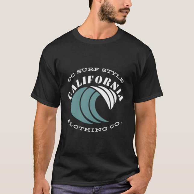 T-shirt Hermosa Beach California Sunset Circle (Devant)