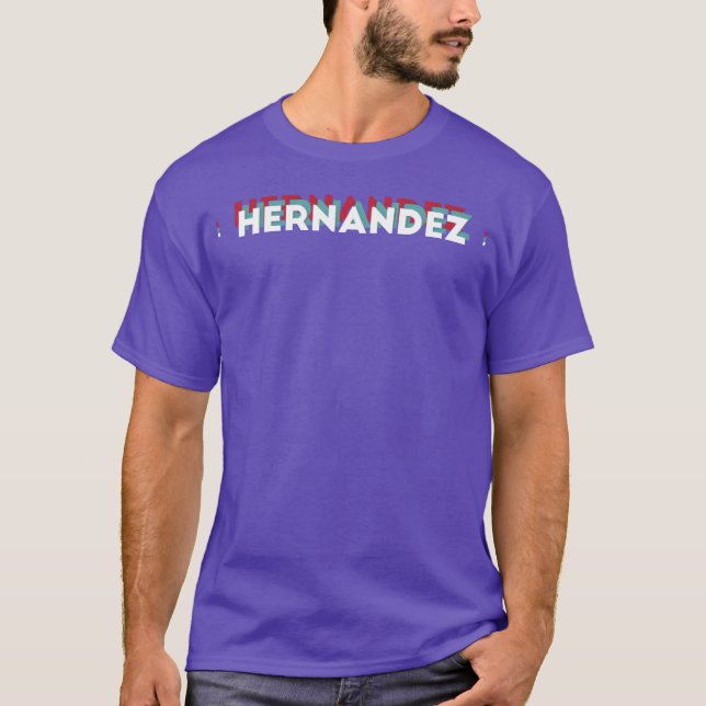 T-shirt Hernandez Nom Drôle Nom Hernandez thème des années (Devant)