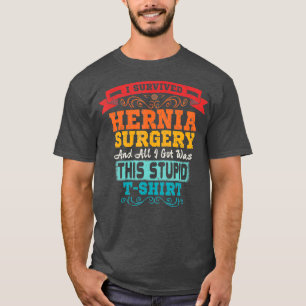T-shirt Hernia Chirurgie Rétro Survivant après la récup