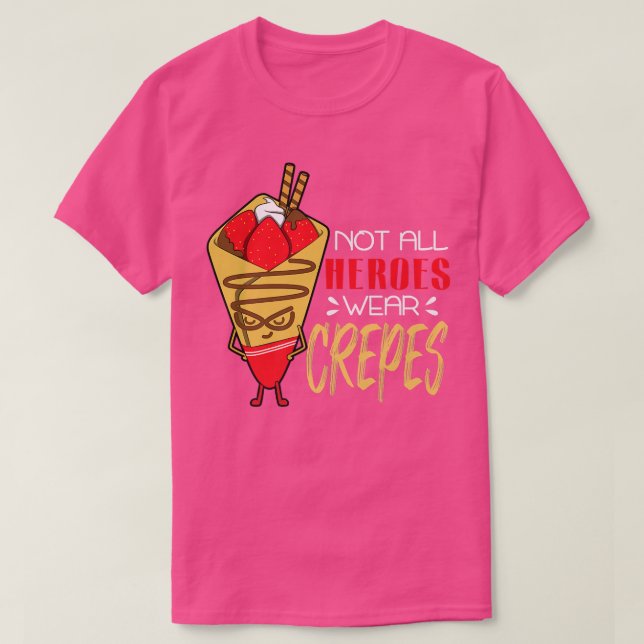 T-shirt Hero Cuisine Crepes Chef Cuisine Cuisine (Design devant)