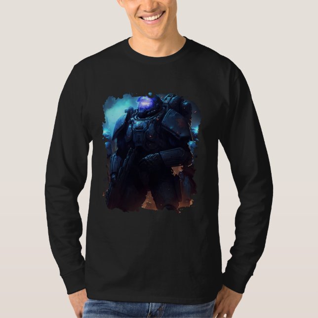T-shirt Heroes in space the amazing Space Marines  1 (Devant)