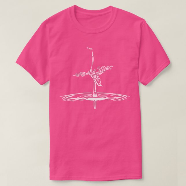 T-shirt Heron Bird Silhouette  1  (Design devant)