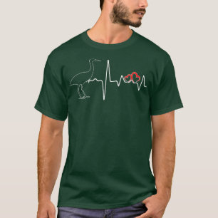 T-shirt Heron Birds Heartbeat Love For Heron