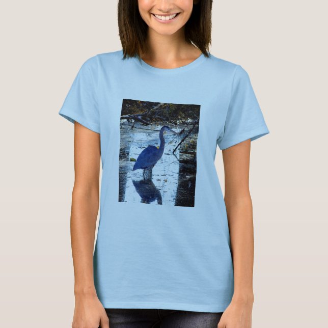 T-shirt héron de grand bleu (Devant)