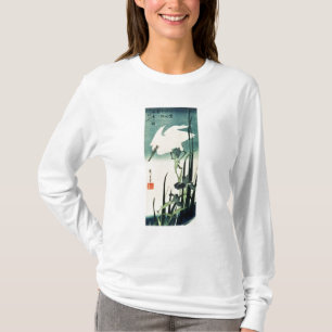T-shirt Héron et iris blancs