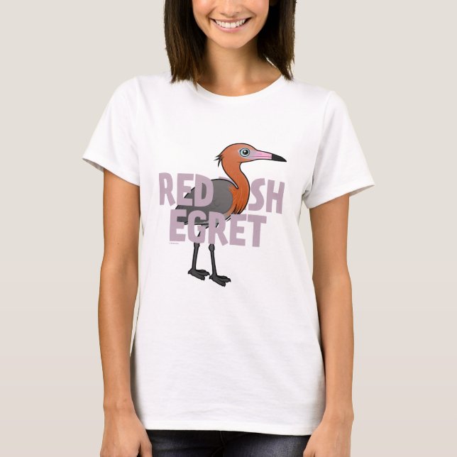 T-shirt Héron rougeâtre enorme (Devant)