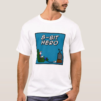 T-shirt héros à 8 bits