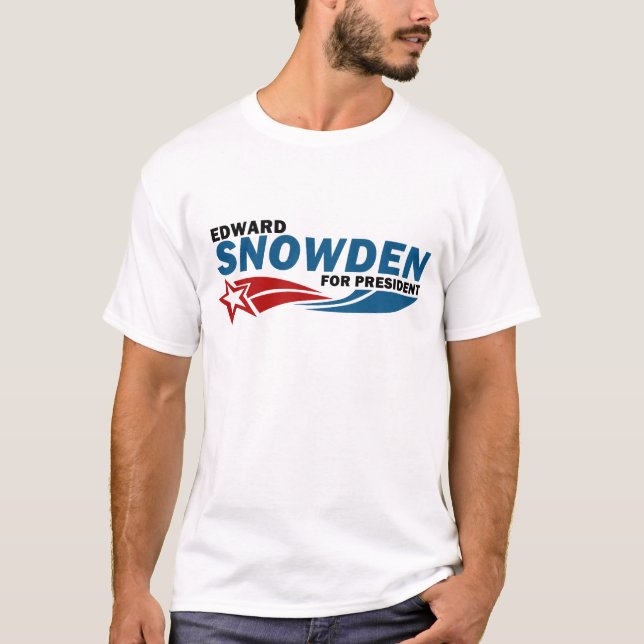 T-shirt Héros américain de Snowden pour le président (Devant)