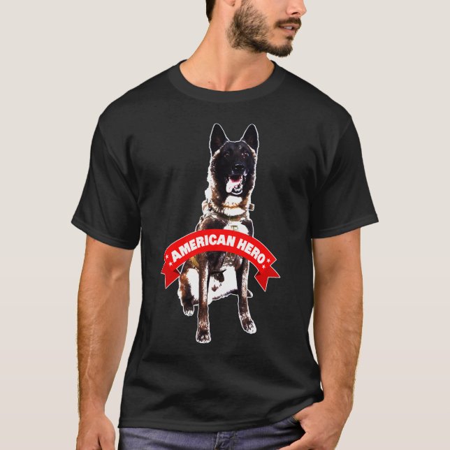 T-shirt Héros berger allemand Chien Conan Le soutien milit (Devant)