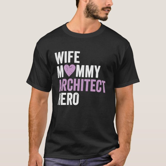 T-shirt Héros d'architecte en état de détresse (Devant)