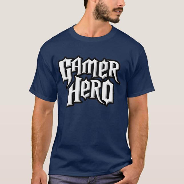 T-shirt Héros de Gamer (Devant)