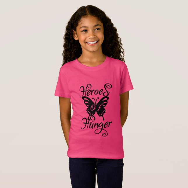 T-Shirt Héros de la faim filles Tee (Devant entier)