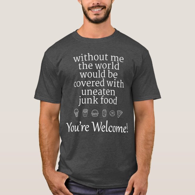 T-shirt Héros de la malbouffe hippie rétro (Devant)