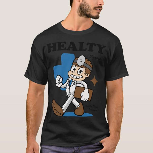 T-shirt Héros de la santé (Devant)