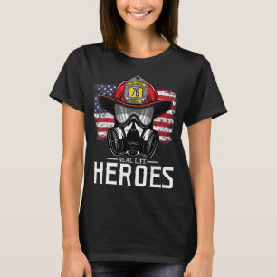 T-shirt Héros de la Vie Réelle Pour Appréciation Pompier A