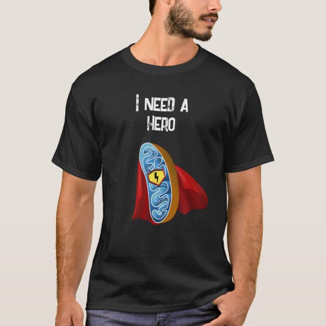 T-shirt Héros de l'énergie Mitochondria (Devant)