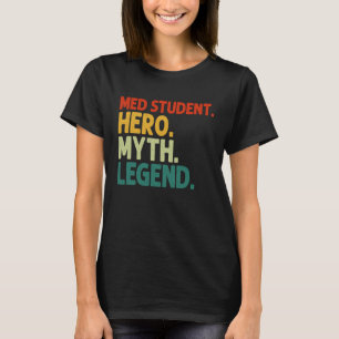 T-shirt Héros de l'étudiant Med Mythe Légende Vintage Médi
