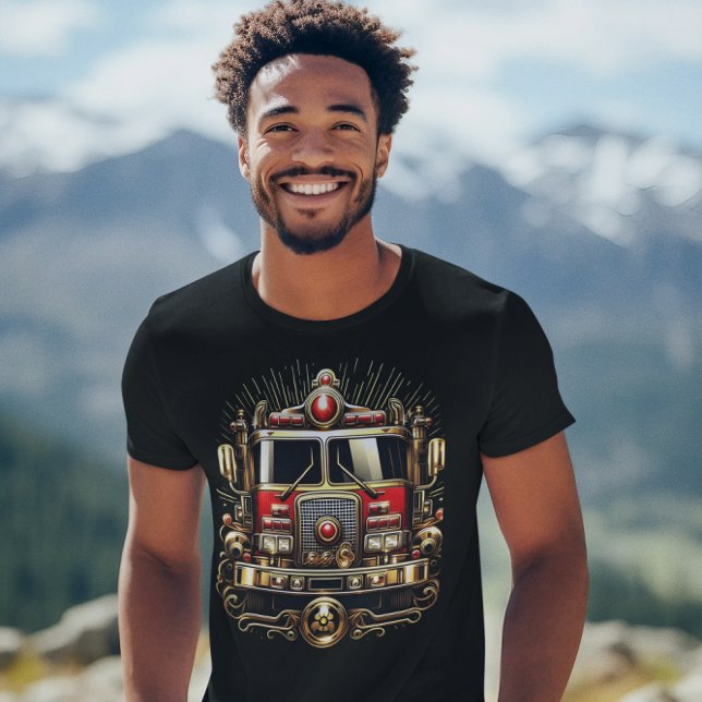 T-shirt Héros de Moteur de feu d'or (Créateur téléchargé)