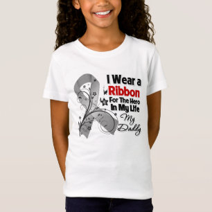 T-Shirt Héros de papa dans mon cancer du cerveau de la vi