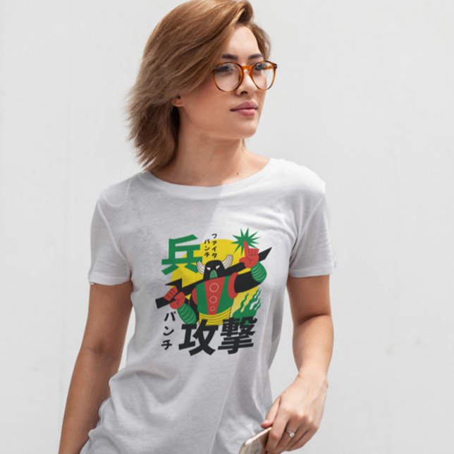 T-shirt Héros de personnage de robot japonais (Créateur téléchargé)
