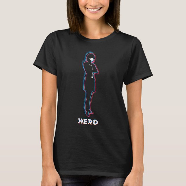 T-shirt héros de première ligne (Devant)