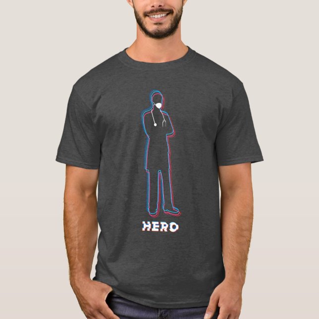 T-shirt héros de première ligne (Devant)