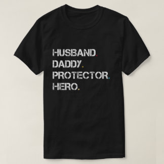 T-shirt Héros de protecteur de papa de mari