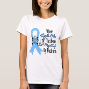 T-shirt Héros de ruban de cancer de la prostate mon mari