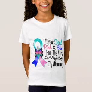 T-Shirt Héros de ruban de cancer de la thyroïde ma maman