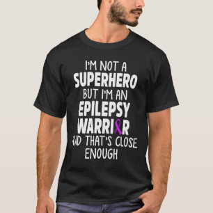T-shirt Héros de sensibilisation à l'épilepsie Guerrier ép