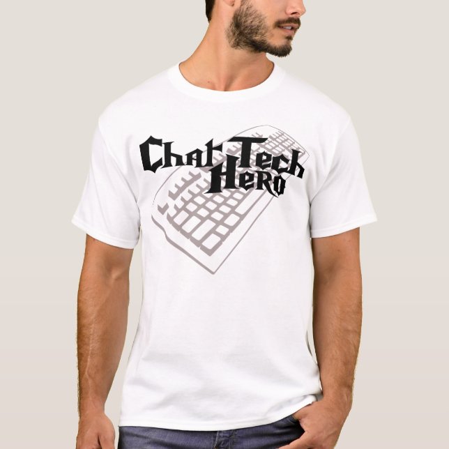 T-shirt Héros de technologie de conversation (Devant)
