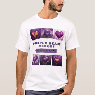 T-shirt Héros du coeur pourpre