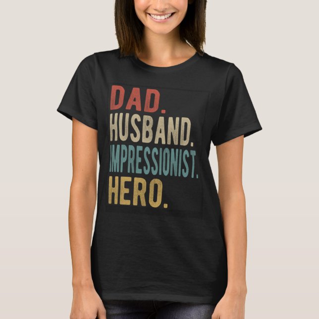 T-shirt Héros impressionniste papa mari (Devant)