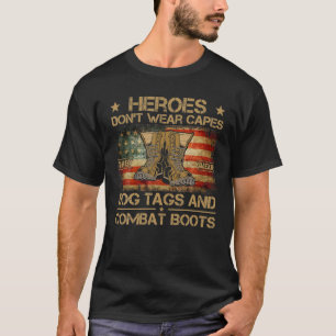 T-shirt Héros ne portent pas de capes ils portent des ét