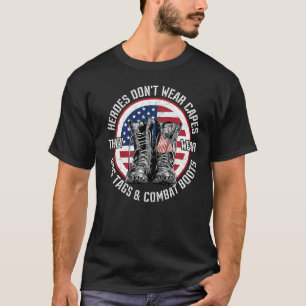T-shirt Héros ne portent pas de capes ils portent des étiq