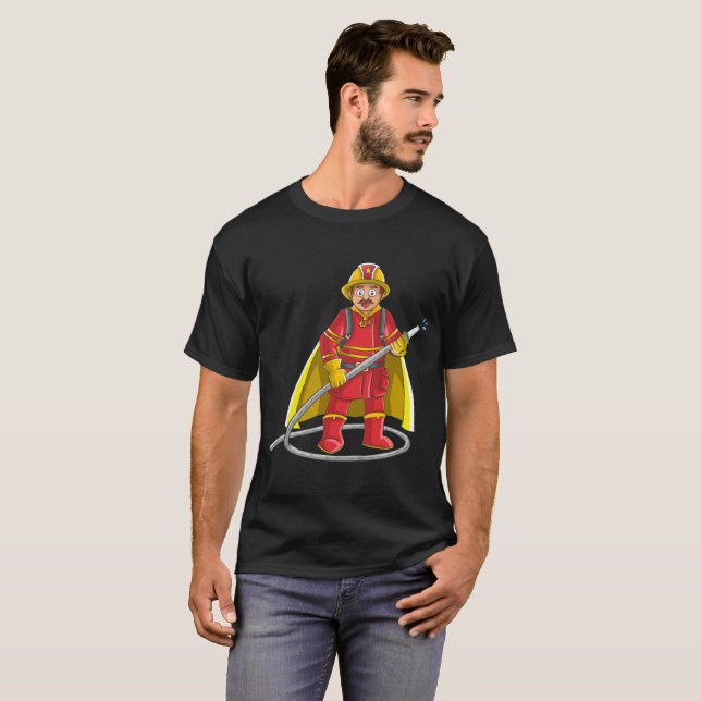 T-shirt Héros pompier (Devant entier)