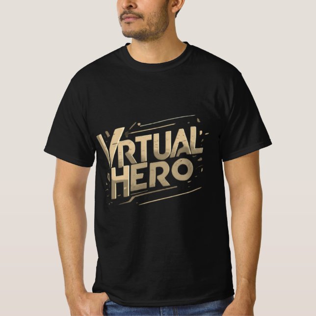 T-shirt Héros virtuel (Devant)