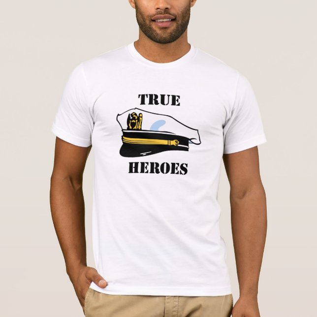 T-shirt Héros vrais (Devant)