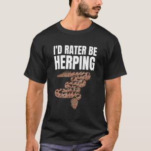 T-shirt Herpétologie Reptile Et Amphibiens Plutôt Être Ell
